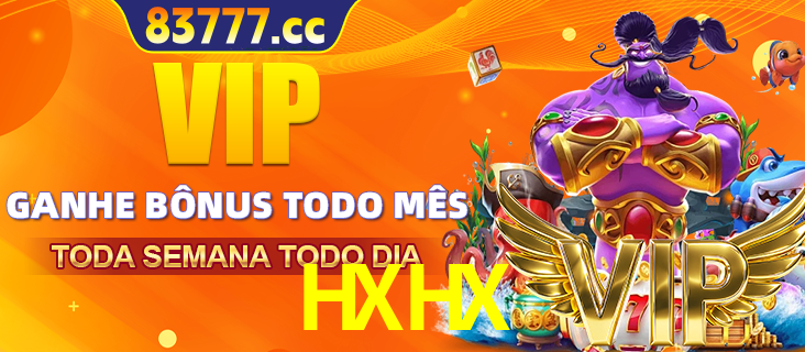 Banner promocional do HXHX oferecendo 100% de recompensas adicionais contínuas para quem fizer o login diário (Daily sign-in), com um mascote de coelho.