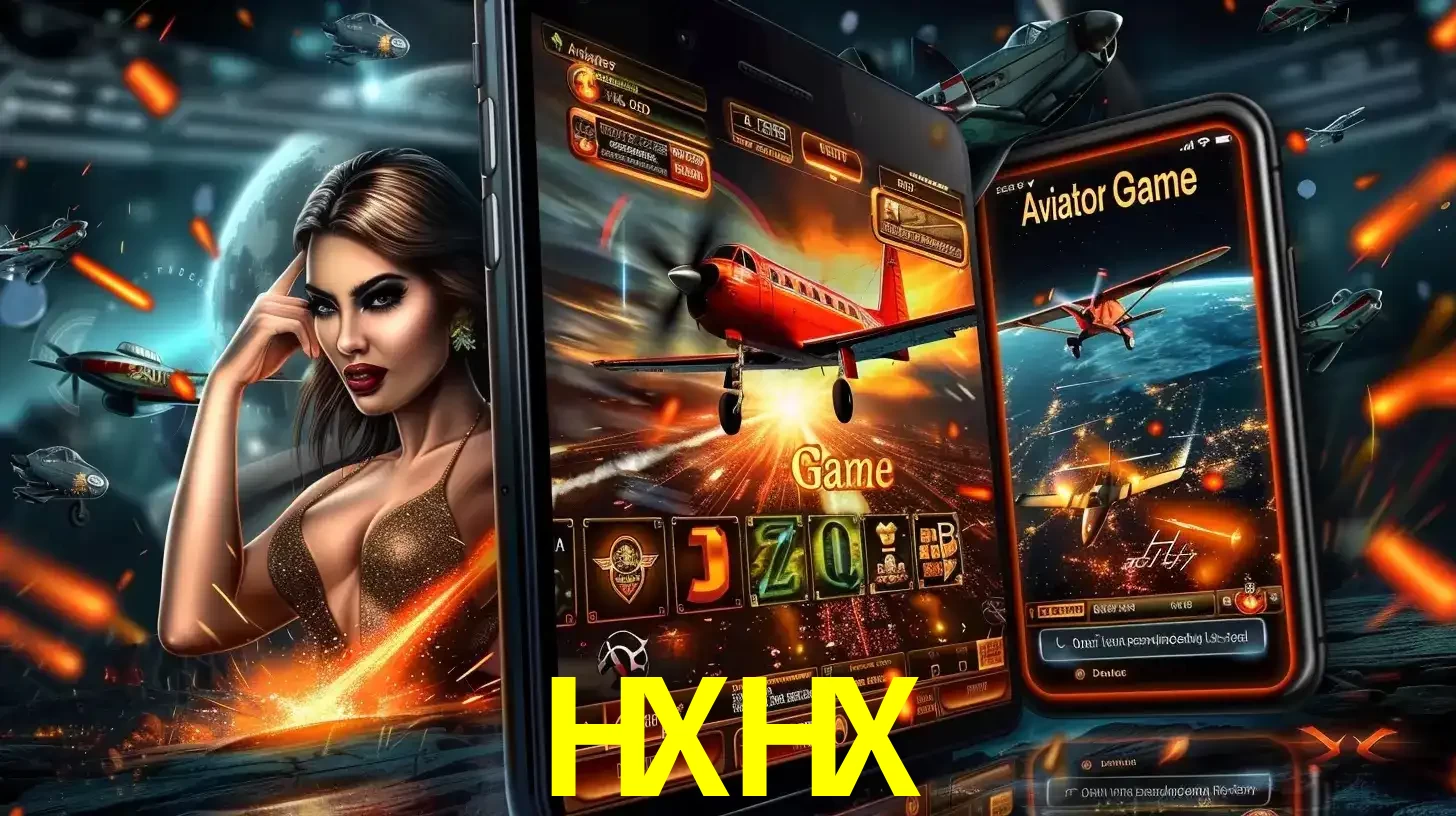 Mulher estilosa cercada por telas que exibem a jogabilidade do Aviator, capturando a intensidade e a estratégia deste popular crash game oferecido pelo HXHX.